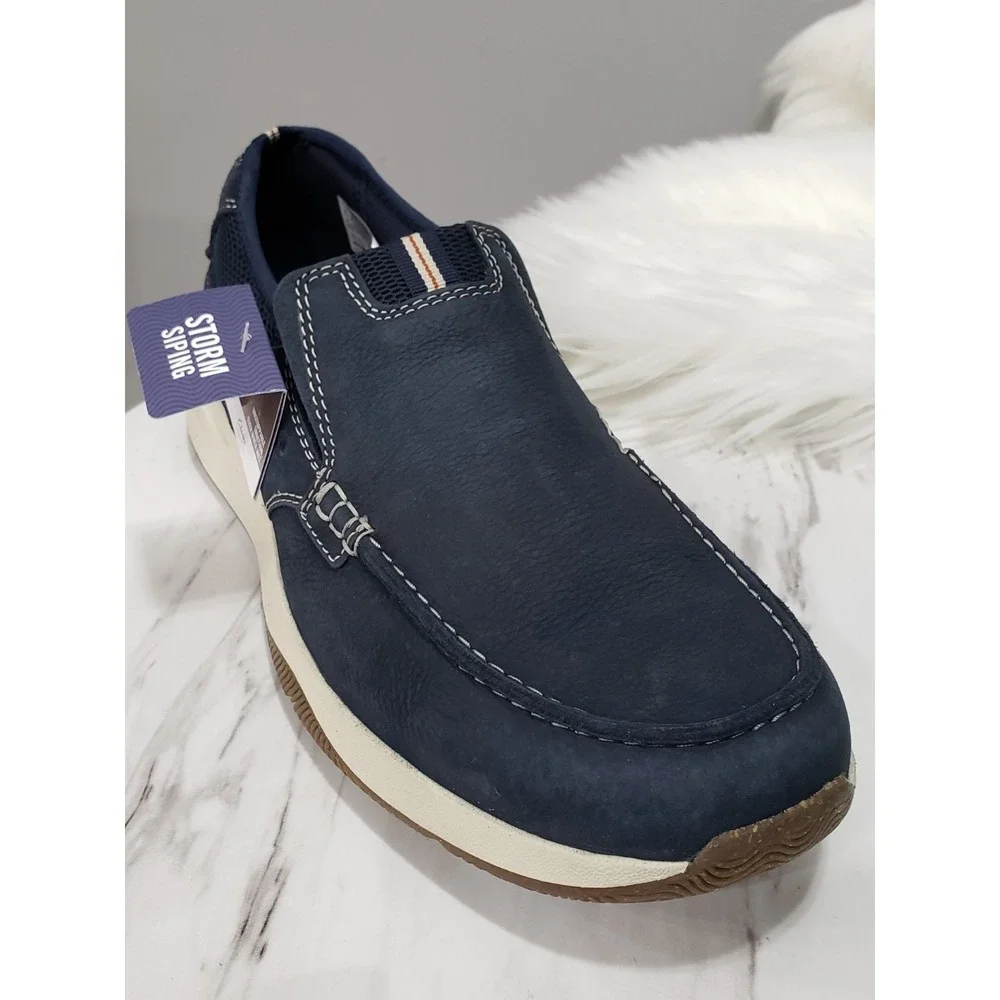 NEW NO BOX‎ SIZE 11 Clarks Sailview Lace Navy Nubuck 26176972 Boat shoes loafer